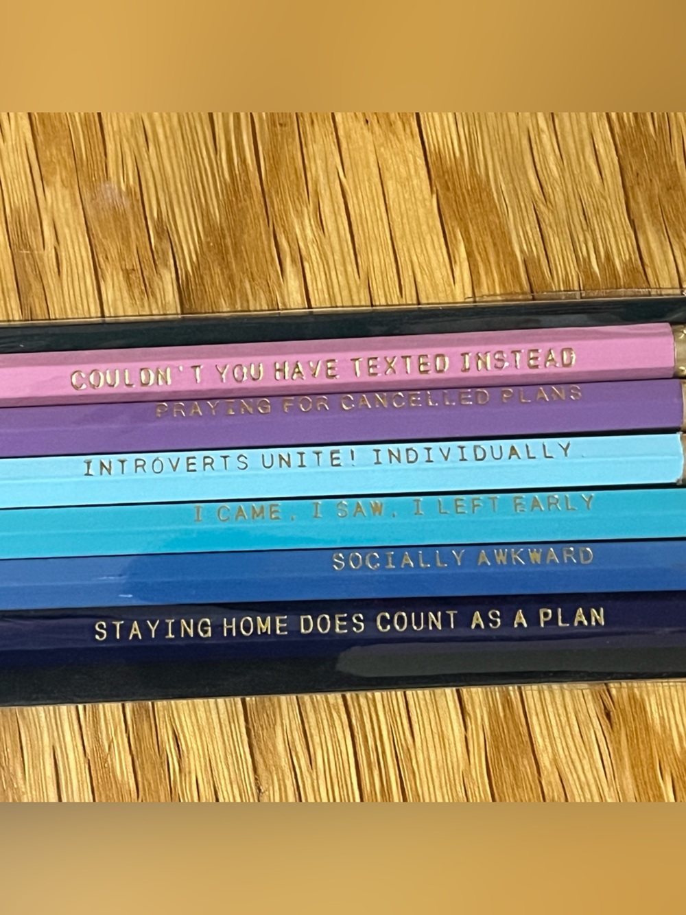 NEW Introvert Themed Pencils - Picture 2 of 3